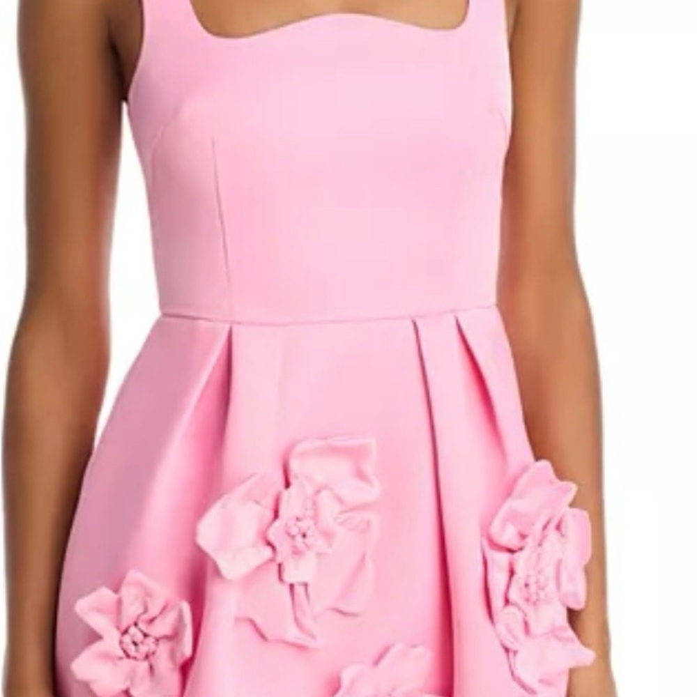 Chic Pink Floral Formal Dress